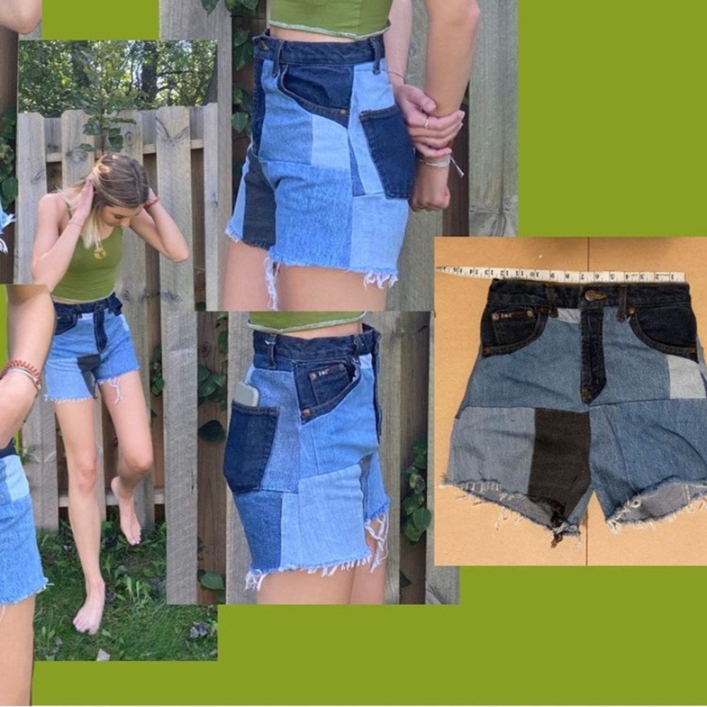HOMEMADE PATCH SHORTS - Picture 2 of 2